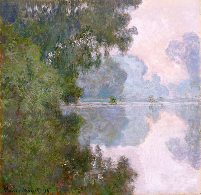 Morgen an der Seine, bei Giverny, 1896 | Claude Monet