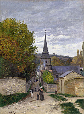 Street in Sainte-Adresse, c.1868/70 | Claude Monet | Giclée Leinwand Kunstdruck