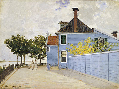 Monet | The Blue House, Zaandam, undated | Giclée Canvas Print
