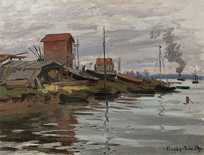 Monet | The Seine at Petit-Gennevilliers, 1872 | Giclée Canvas Print