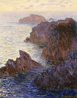 Rocky Point at Port-Goulphar, 1887 | Claude Monet | Giclée Leinwand Kunstdruck