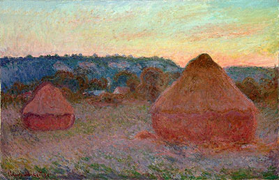 Claude Monet | Stacks of Wheat (End of Day, Autumn), 1891 | Giclée Canvas Print