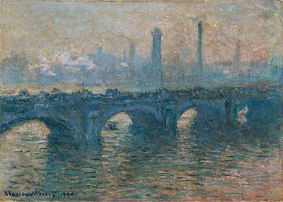 Claude Monet | Waterloo Bridge, Gray Weather, 1900 | Giclée Canvas Print