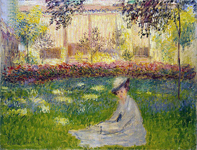 Claude Monet | Woman in a Garden, 1876 | Giclée Leinwand Kunstdruck