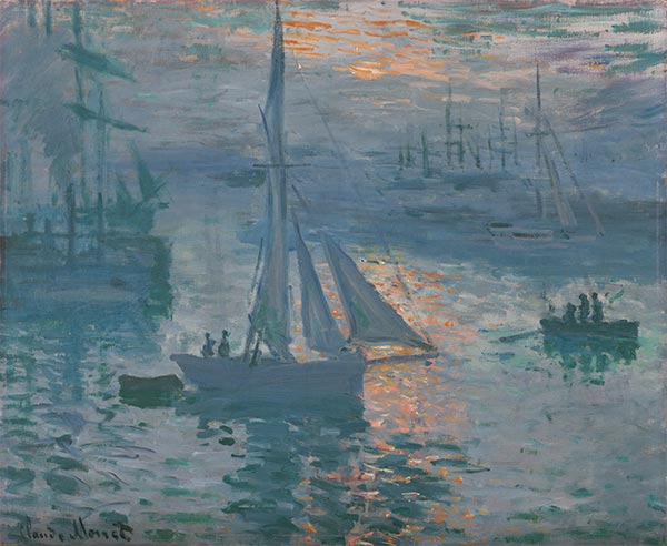 Claude Monet | Sunrise (Marine), 1873 | Giclée Leinwand Kunstdruck