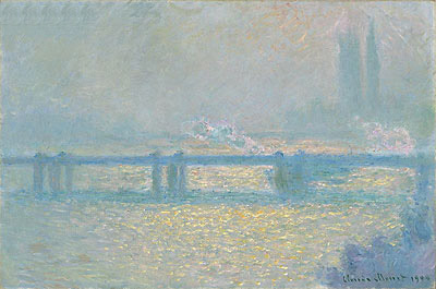 Claude Monet | Charing Cross Bridge (Overcast Day), 1900 | Giclée Canvas Print