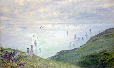 Cliffs at Pourville, 1882 | Claude Monet | Giclée Canvas Print