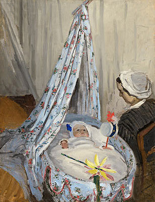 Claude Monet | The Cradle - Camille with the Artist's Son Jean, 1867 | Giclée Canvas Print