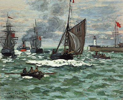 The Entrance to the Port of Le Havre, 1870 | Claude Monet