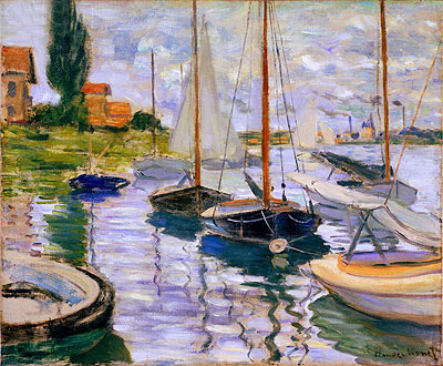 Sailboats on the Seine, 1874 | Claude Monet | Giclée Canvas Print