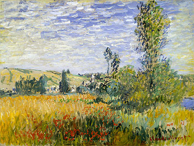 Claude Monet | Landscape at Vetheuil, 1880 | Giclée Canvas Print