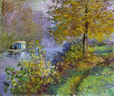 The Studio Boat, 1875 | Claude Monet | Giclée Canvas Print