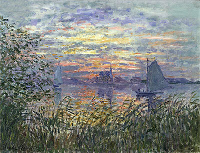 Marine View with a Sunset, c.1875 | Claude Monet | Giclée Canvas Print