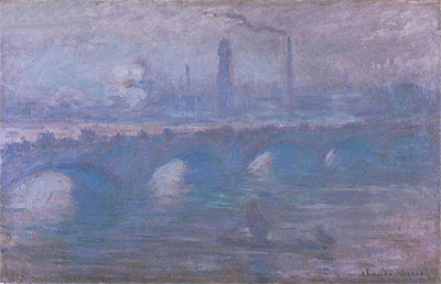 Waterloo Bridge, Morning Fog, 1901 | Claude Monet | Giclée Canvas Print