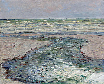 River at Pourville, Low Tide, 1882 | Claude Monet | Giclée Canvas Print