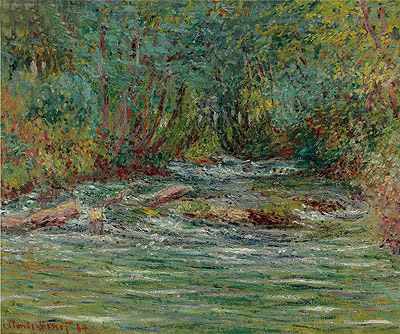 Claude Monet | River Epte at Giverny, Summer, 1884 | Giclée Leinwand Kunstdruck