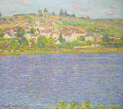 Monet | Vetheuil, Effect of Sun, 1901 | Giclée Canvas Print