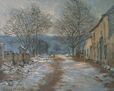 Claude Monet | Effect of Snow, Limetz, 1886 | Giclée Leinwand Kunstdruck
