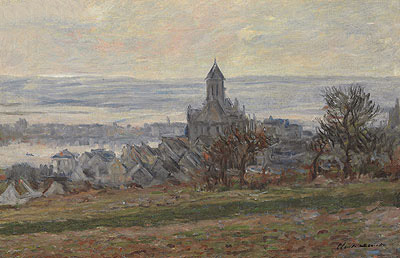The Church at Vetheuil, 1881 | Claude Monet | Giclée Leinwand Kunstdruck