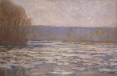Claude Monet | Break-up of the Ice on the Seine, near Bennecourt, c.1892/93 | Giclée Canvas Print