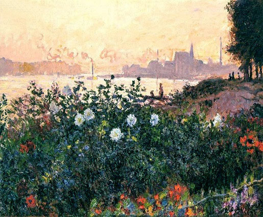 Argenteuil, das Ufer in Blüte, 1877 | Claude Monet