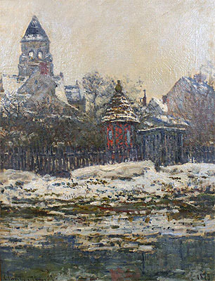 Die Kirche von Vetheuil, Winter, 1879 | Claude Monet