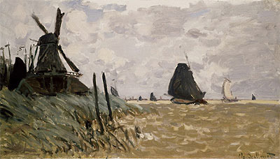 Eine Mühle bei Zaandam, 1871 | Claude Monet