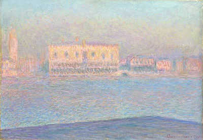 Der Dogenpalast von San Giorgio Maggiore aus gesehen, 1908 | Claude Monet