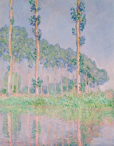 Pappeln, rosa Effekt, 1891 | Claude Monet
