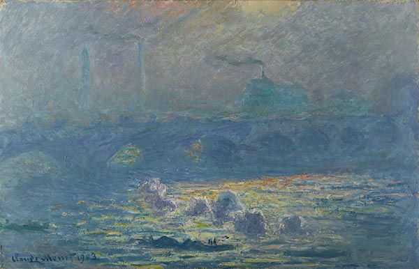 Claude Monet | Waterloo Bridge, Sunlight Effect, 1903 | Giclée Canvas Print