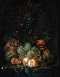 Still Life with Fruit, 1721 by Coenraet Roepel | Canvas Print