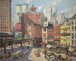 South Ferry, New York | Colin Campbell Cooper | Painting Reproduction