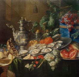 Sumptuous Still Life, 1655 by Cornelis de Heem | Canvas Print