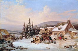 Quebec | Cornelius Krieghoff | Painting Reproduction