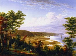 Sillery Cove, Quebec, c.1864 von Cornelius Krieghoff | Leinwand Kunstdruck
