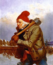 The Woodcutter | Cornelius Krieghoff | Painting Reproduction