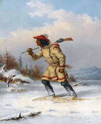 Following the Moose, c.1860 | Cornelius Krieghoff | Giclée Canvas Print