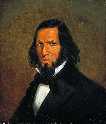 Self-Portrait, 1855 | Cornelius Krieghoff | Giclée Leinwand Kunstdruck