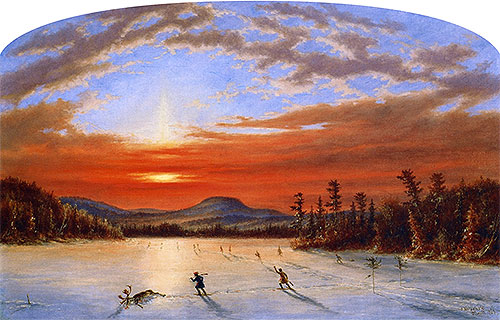On Lake Laurent, 1863 | Cornelius Krieghoff | Giclée Canvas Print