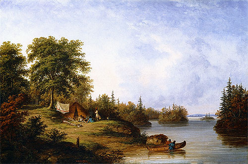 In the Thousand Islands, c.1858 | Cornelius Krieghoff