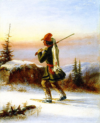 The Trapper, c.1855 | Cornelius Krieghoff | Giclée Leinwand Kunstdruck