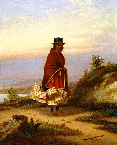 A Caughnawaga Woman, c.1855 | Cornelius Krieghoff | Giclée Leinwand Kunstdruck