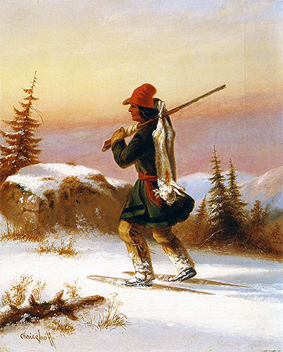 Ein Lorette-Indianer, c.1855 | Cornelius Krieghoff