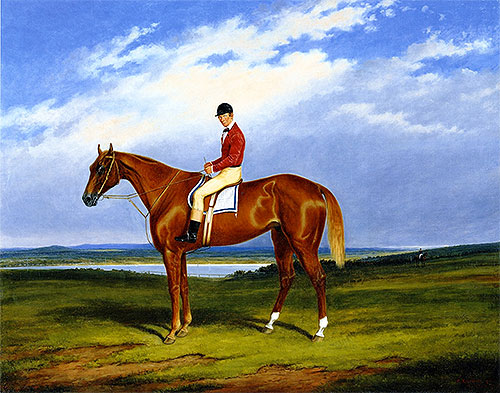 Fraser, with Mr. Miller Up, 1854 | Cornelius Krieghoff | Giclée Leinwand Kunstdruck