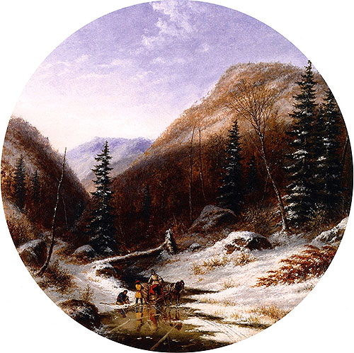 Im Jardin de Caribou, unterhalb von Quebec, 1856 | Cornelius Krieghoff