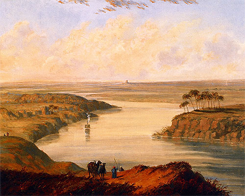 The Plains of Babylon, 1846 | Cornelius Krieghoff | Giclée Leinwand Kunstdruck