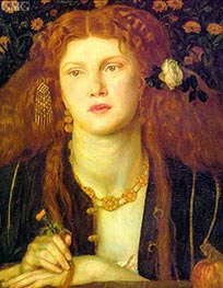 Bocca Baciata (The Kissed Mouth), 1859 by Rossetti | Canvas Print