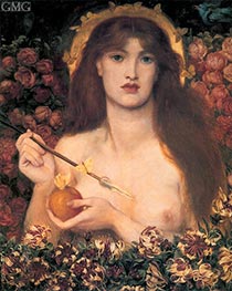 Venus Verticordia, c.1864/68 von Rossetti | Leinwand Kunstdruck