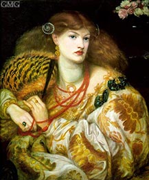 Monna Vanna, 1866 von Rossetti | Leinwand Kunstdruck