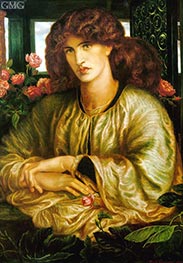 La Donna della Finestra (The Lady of the Window), 1879 von Rossetti | Leinwand Kunstdruck